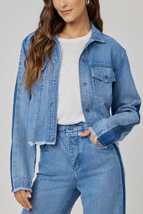 Billie Tacked Sleeve Denim Jacket