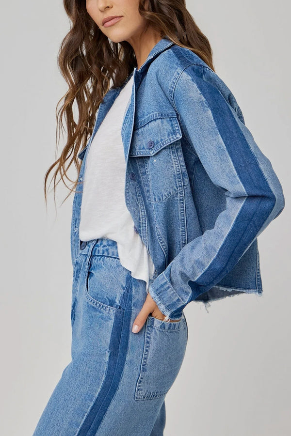 Billie Tacked Sleeve Denim Jacket