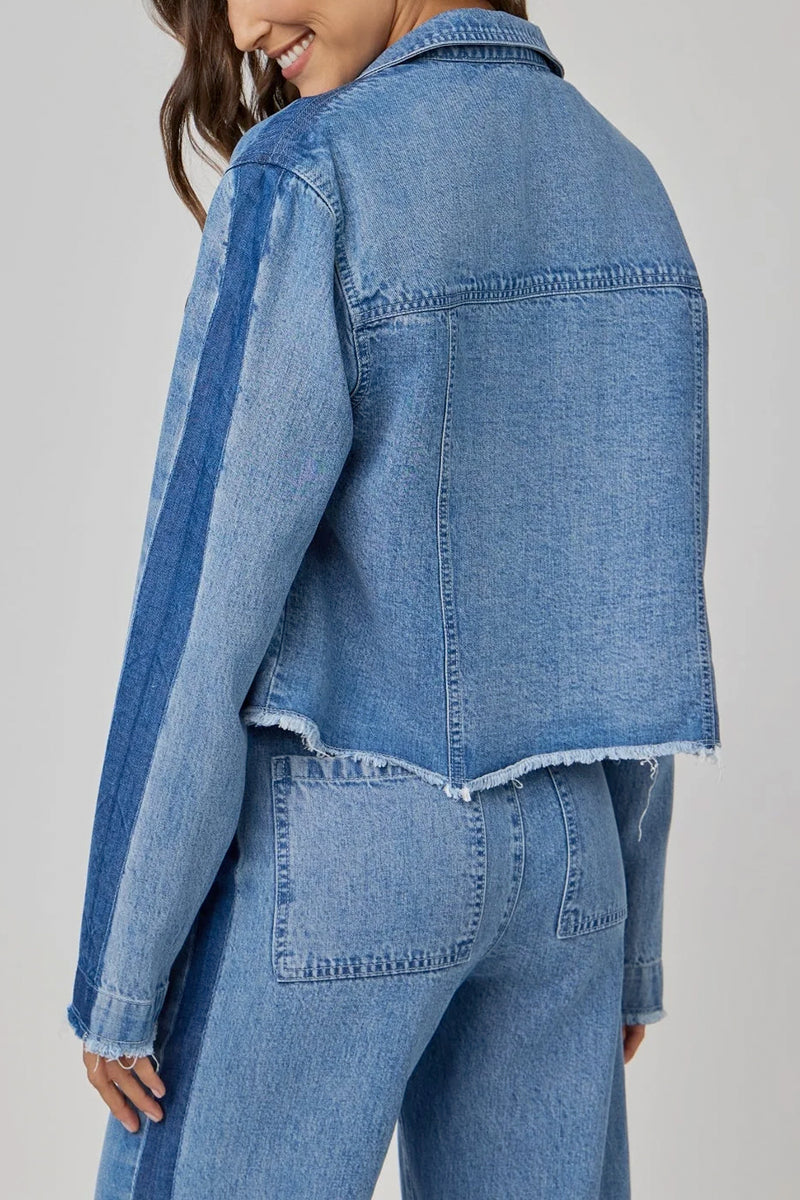 Billie Tacked Sleeve Denim Jacket