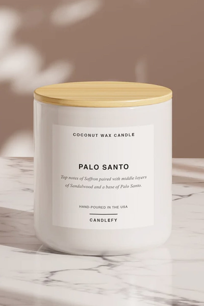 Palo Santo Natural Coconut Wax Candle - 2 Wick