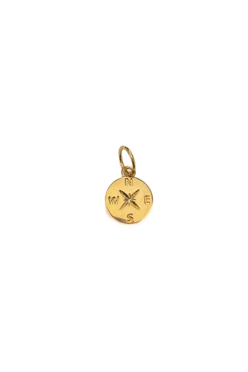 Gold Compass Charm