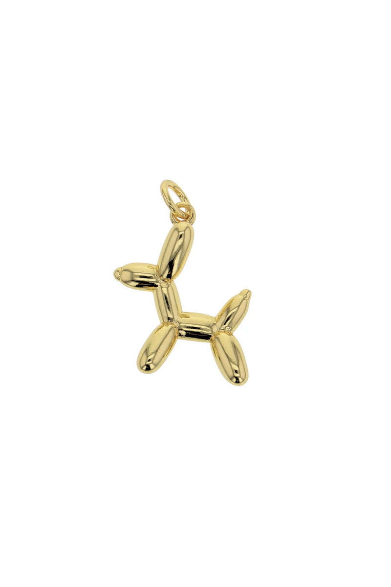 Gold Balloon Dog Charm