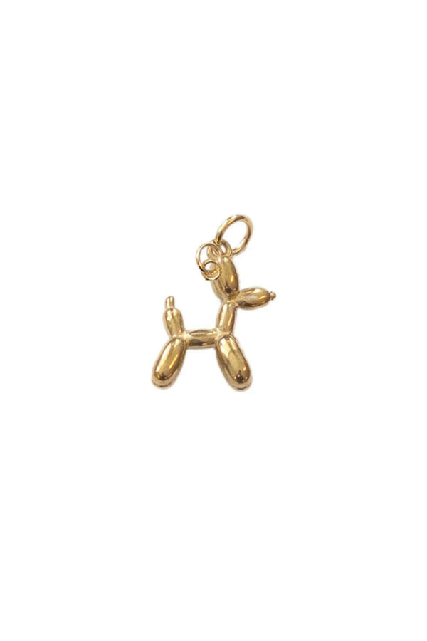 Gold Balloon Dog Charm