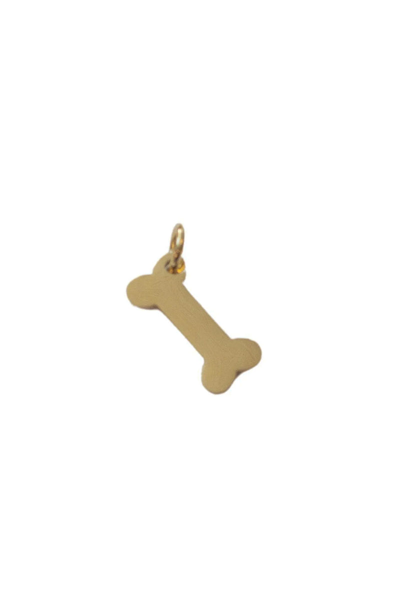 Gold Cutout Dog Bone Charm