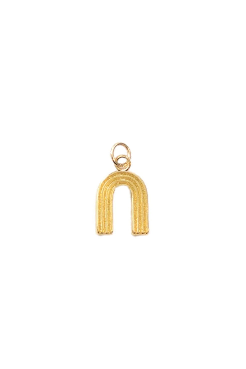 Gold Metal Rainbow Charm