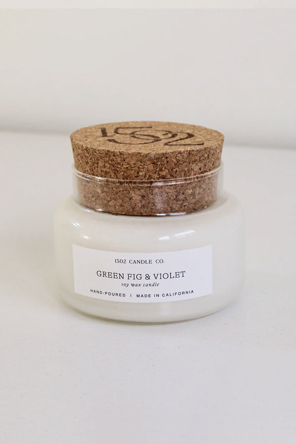 Green Fig & Violet Apothecary Jar Candle