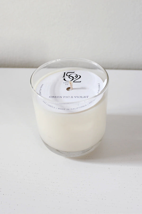 Green Fig & Violet Tumbler Soy Wax Candle