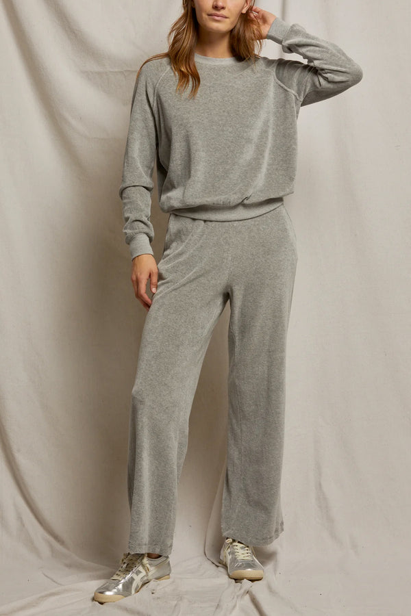 Holly Velour Wide Leg Sweatpant