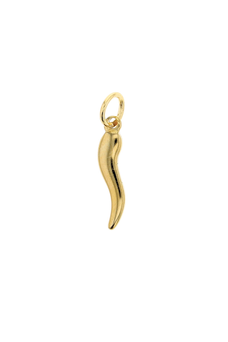 Gold Italian Horn Charm