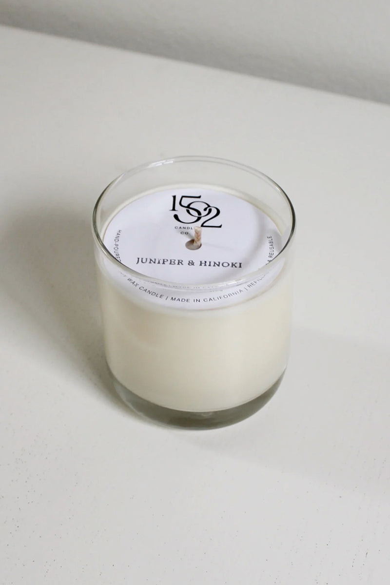 Juniper & Hinoki Tumbler Soy Wax Candle