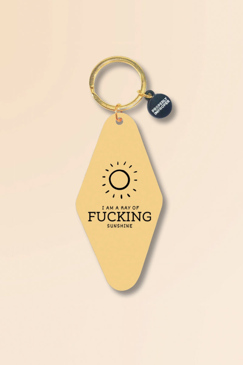 Ray of Sunshine Printed Keychain