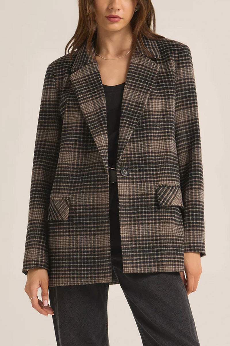 Kingston Relaxed Plaid Blazer