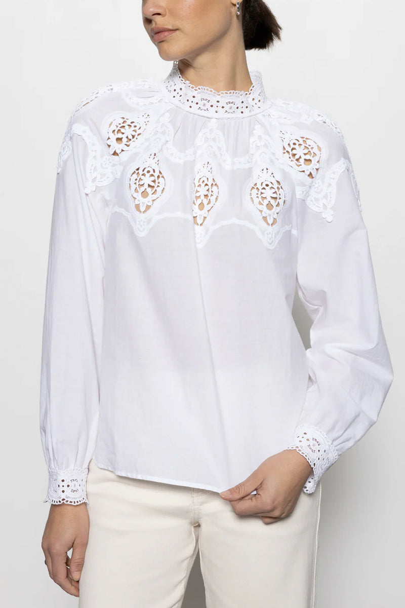 Lace Popover Blouse