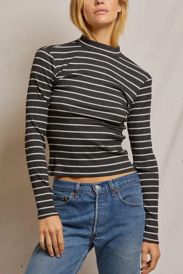 Lauryn Rib Mock Neck