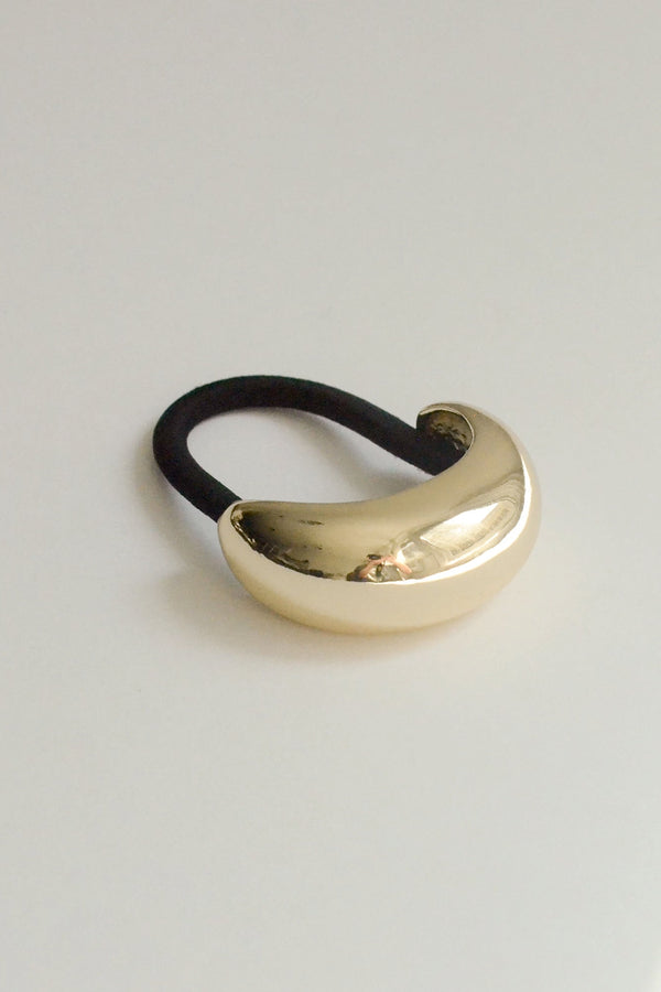 Narrow Crescent Metal Cuff Hair Tie