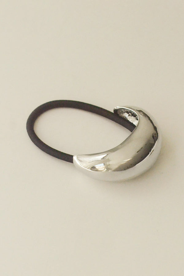 Narrow Crescent Metal Cuff Hair Tie