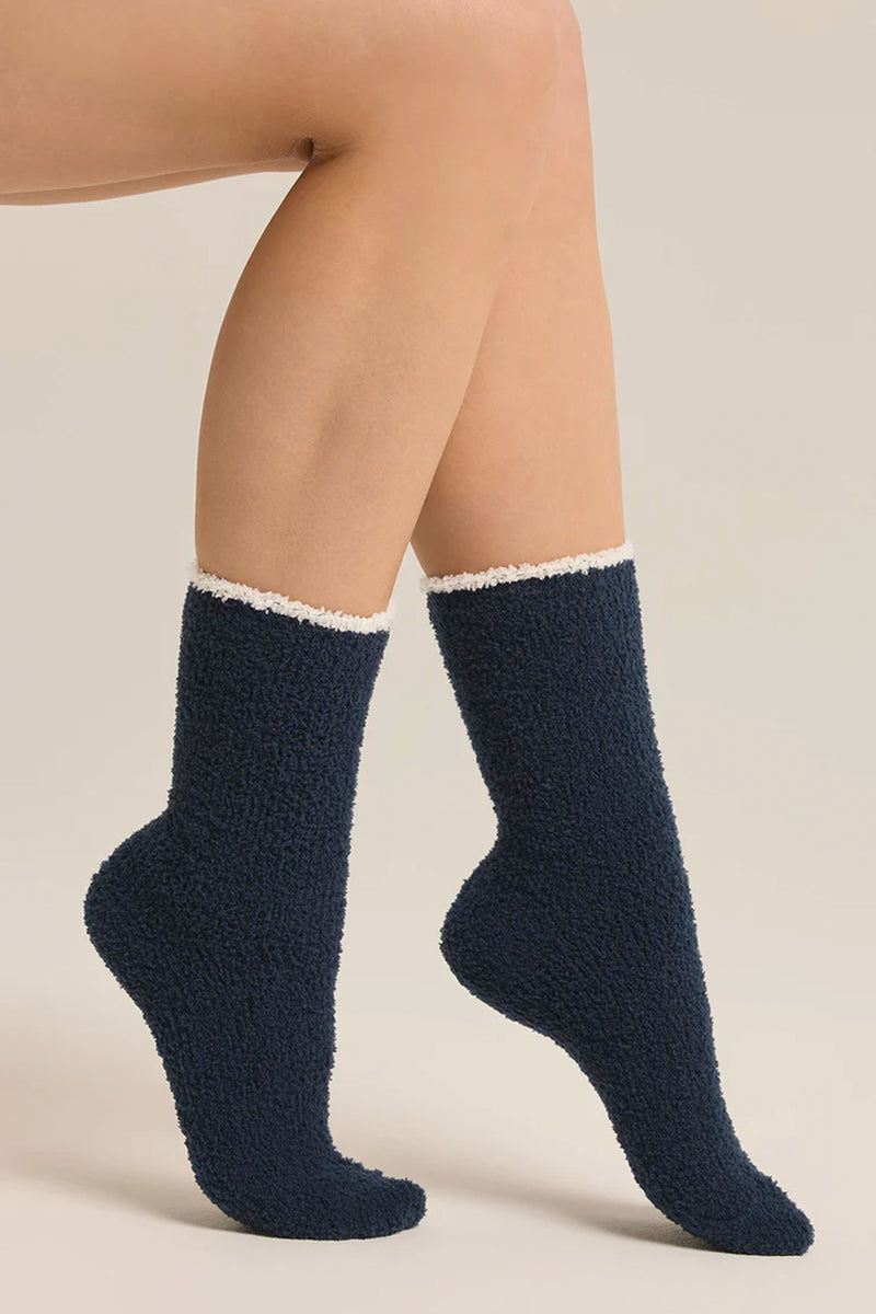 Navy Heart Socks - 2-Pack