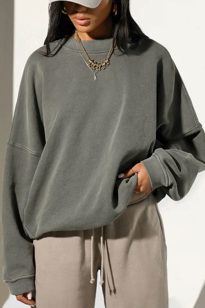 Oversized Crew Pullover