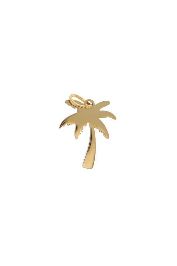 Gold Cutout Palm Tree Charm