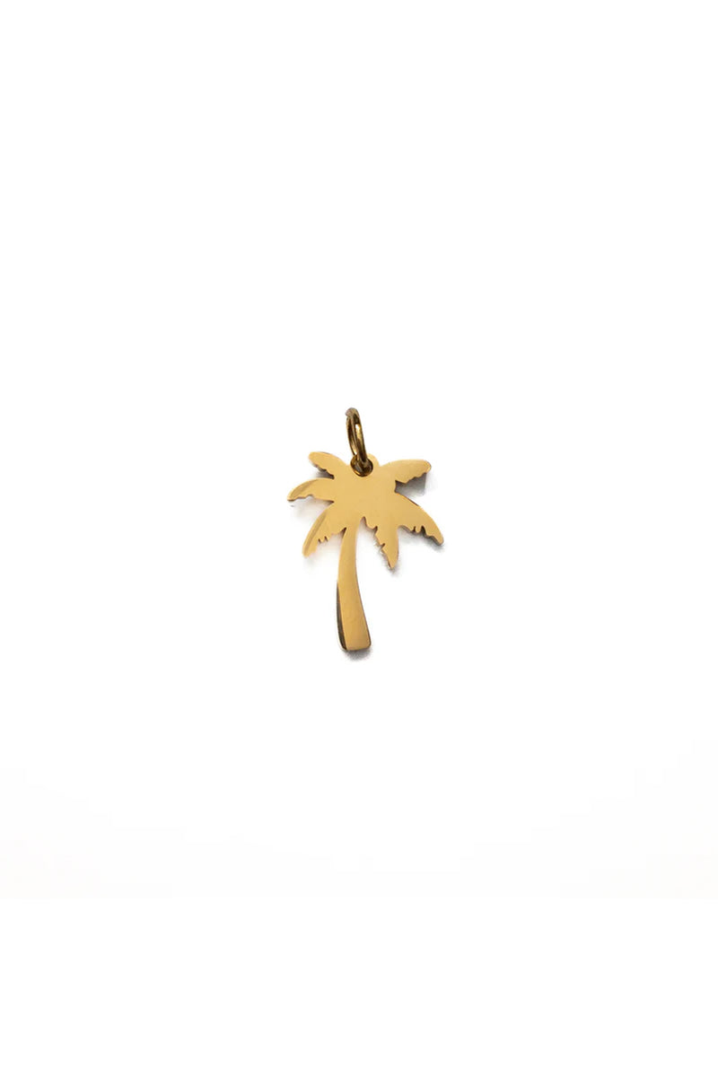 Gold Cutout Palm Tree Charm