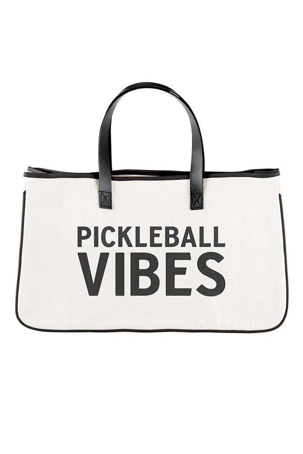 Canvas Pickleball Vibes Tote