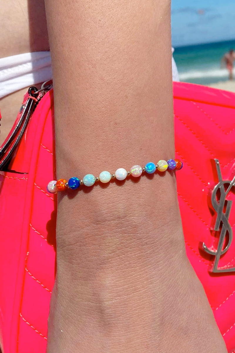 Rainbow Bolita Bracelet