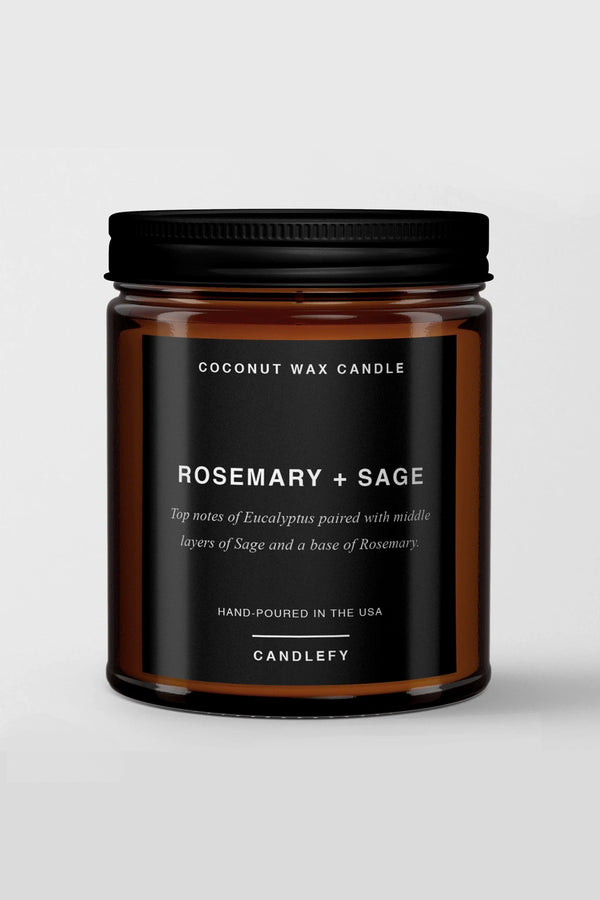 Rosemary + Sage: Premium Scented Candle