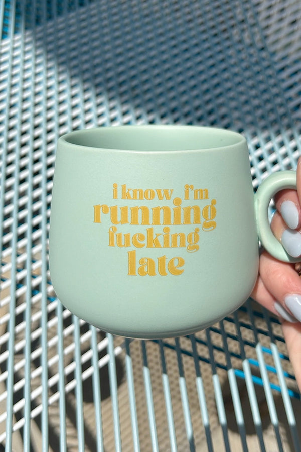 Running Late Cappuccino Mug