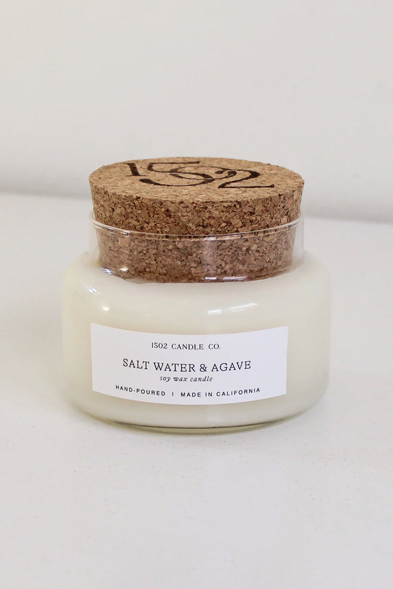 Salt Water & Agave Apothecary Jar Candle