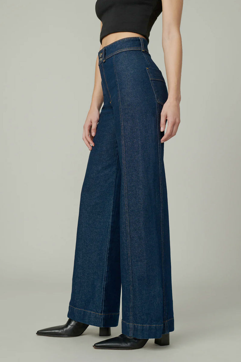 The Seamed Denim Trouser