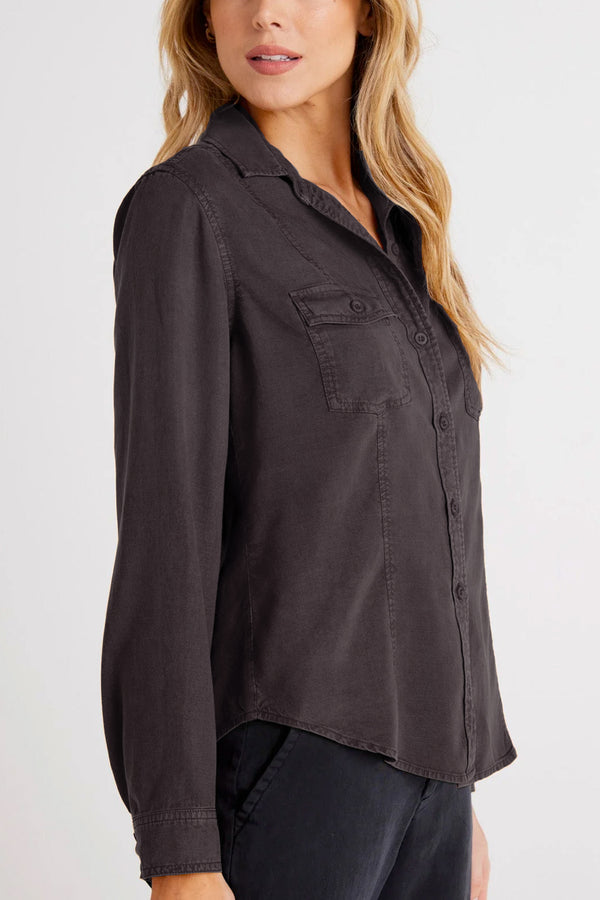 Long Sleeve Seamed Shirt