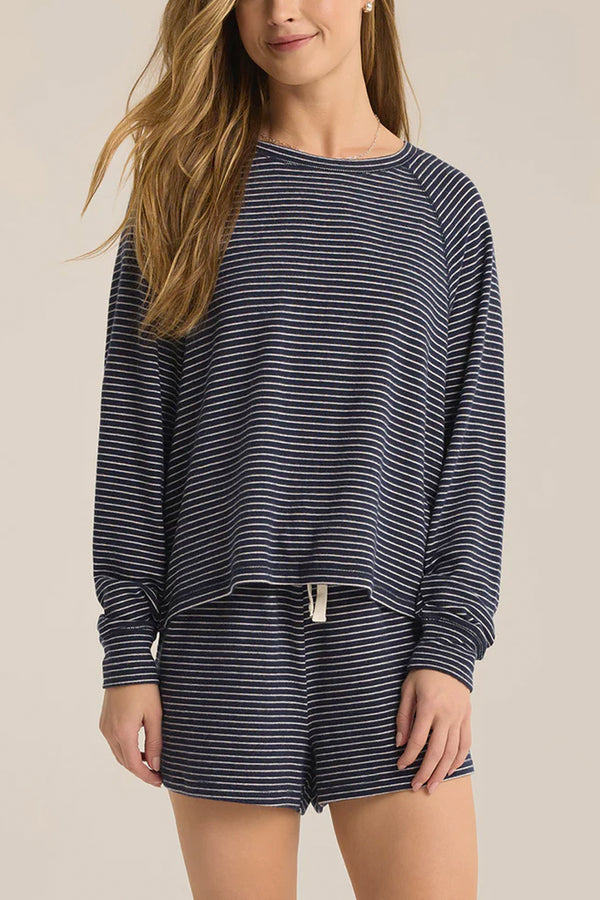 Staying In Stripe PJ Set