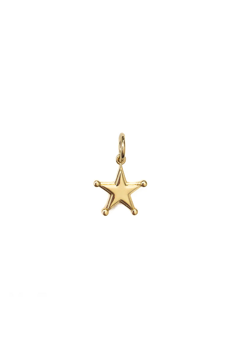 Gold Western Star Charm