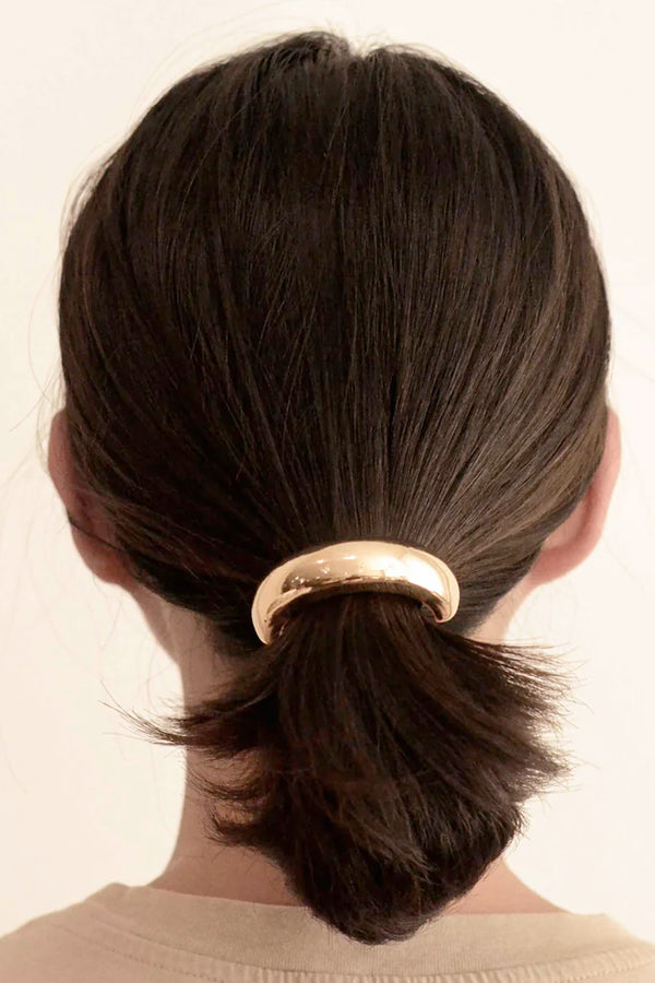 Wide Arch Metal Ponytail Hair Tie