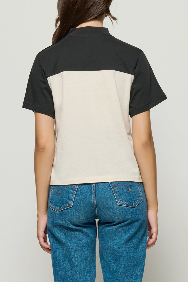 Yvette Mock Neck Tee